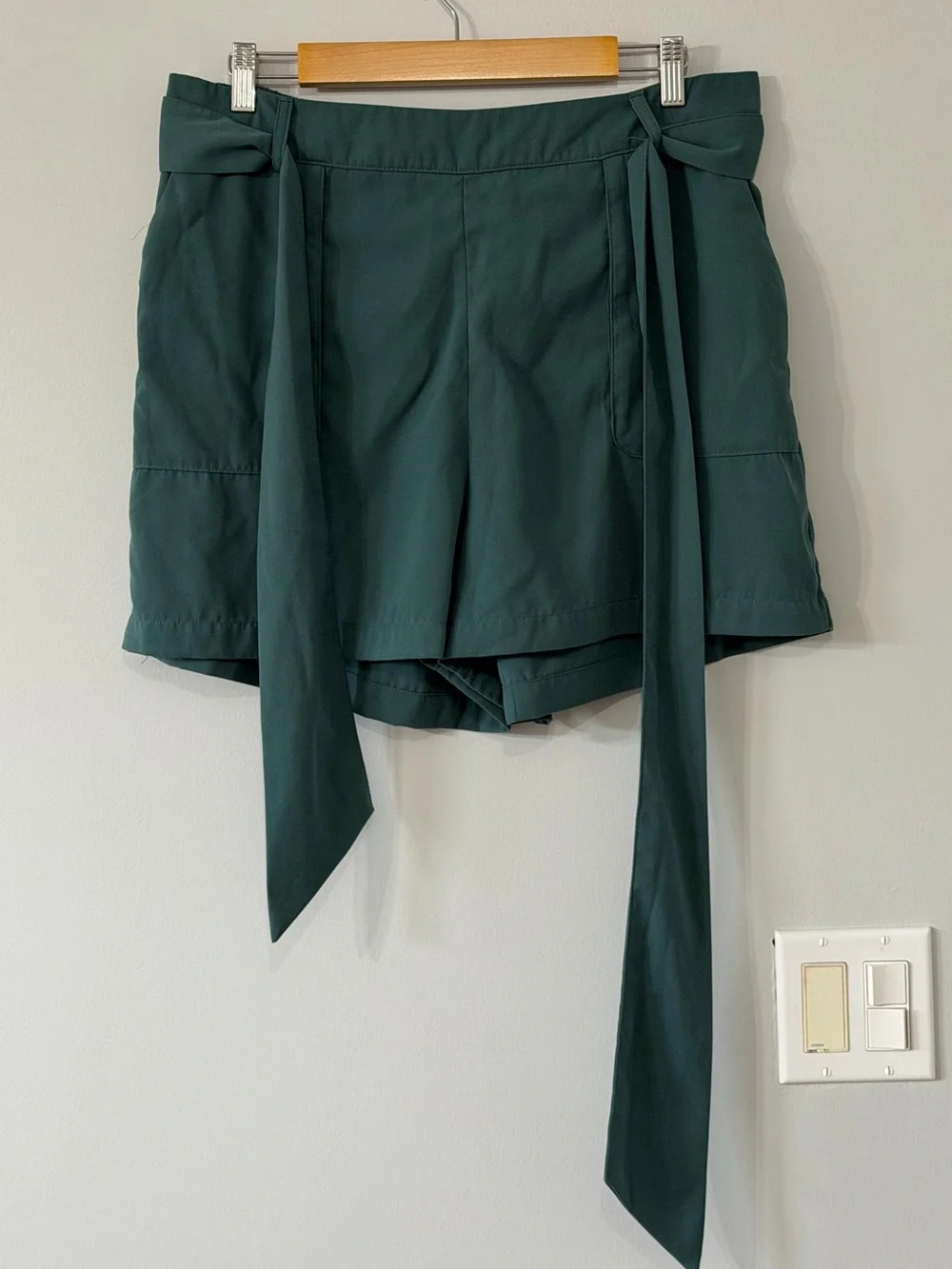 A New Day Teal Tie-Waist Shorts – Size XL
